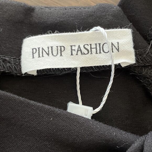 Pinup Couture Dress Women's XL Black Sheath Wiggle Rockabilly Retro NWT - Picture 13 of 16